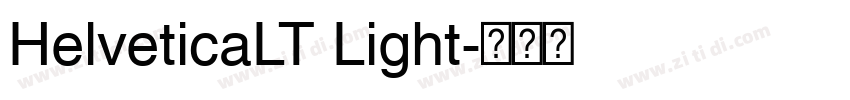 HelveticaLT Light字体转换